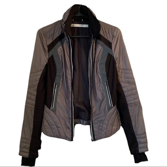 BLANC NOIR Moto Mesh Jackets Windbreaker Grey Black Size S - Picture 2 of 8